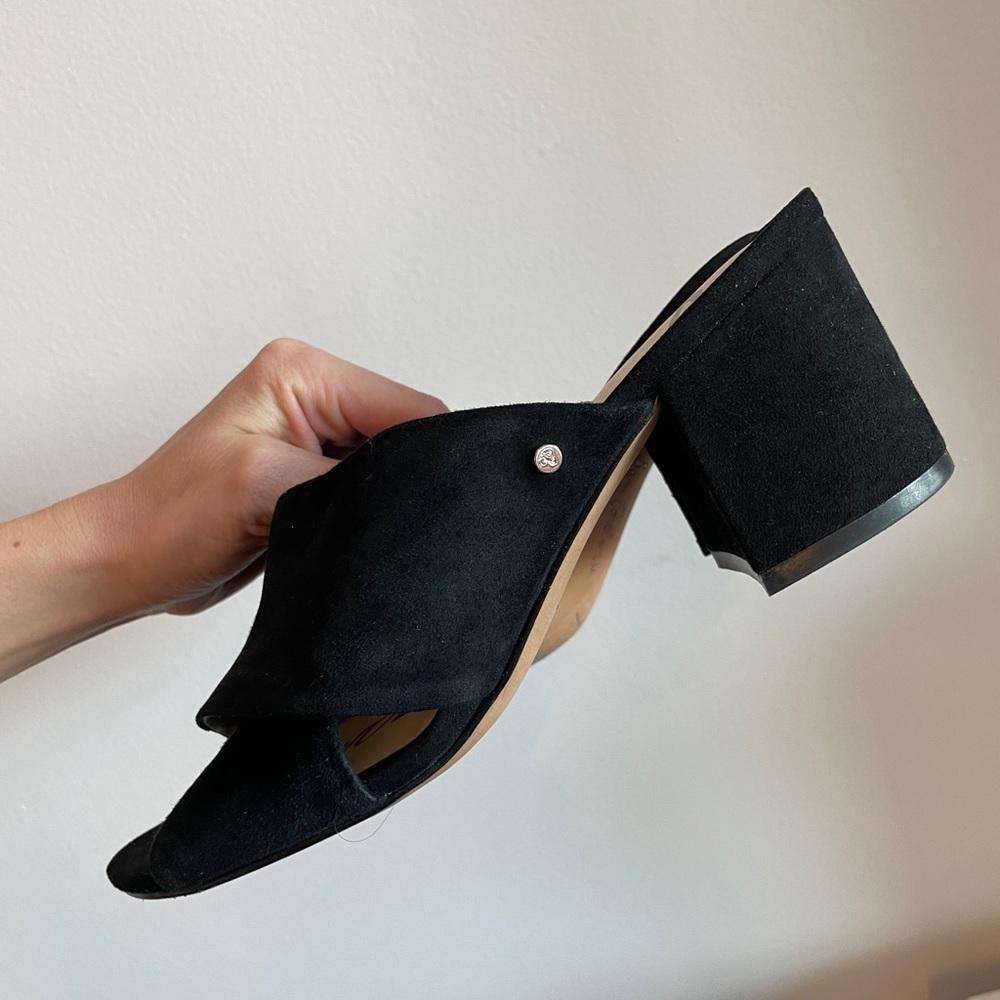 Sam Edelman Black Suede Heels